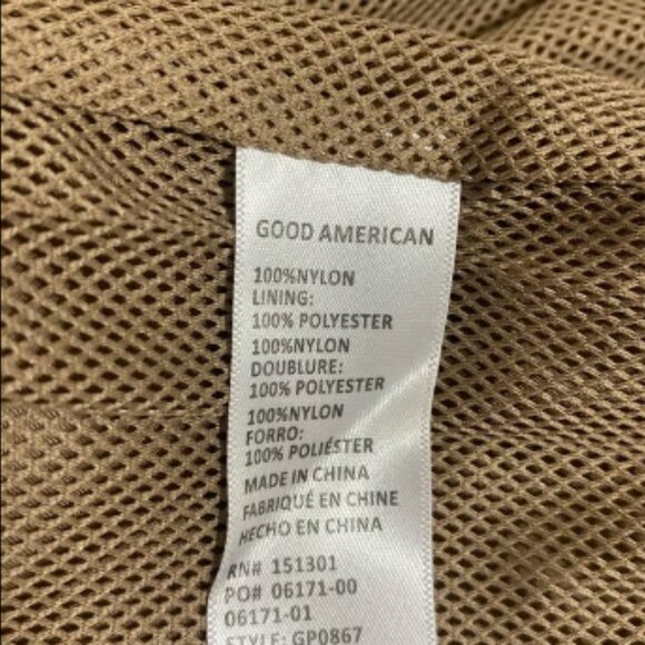 GOOD AMERICAN Women's High-Rise Wide-Leg Windbreaker Track Pants Size 4 - Picture 9 of 9